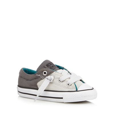 Converse Boys' grey contrast 'All Star' trainers